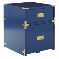 OSP Home Furnishings WEL1482-LP Wellington 2 Drawer File Cabinet in Lapis Blue